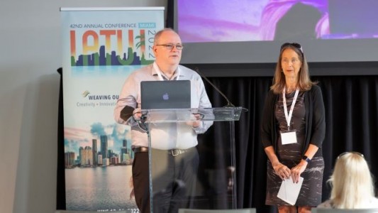 Dr. Charles Eckman and Anne Prestamo, IATUL 2022 Conference Co-Chairs